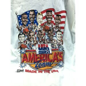 1992 USA Basketball Salem Sportswear Tournament of the Americas tee shirt size L